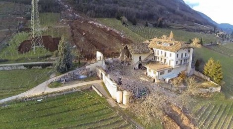 Rockfall Destroys Italian House