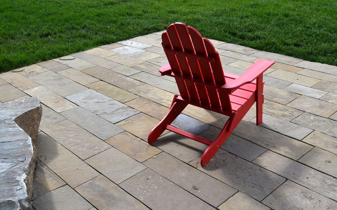 Frontier sawn running bond pavers 8893