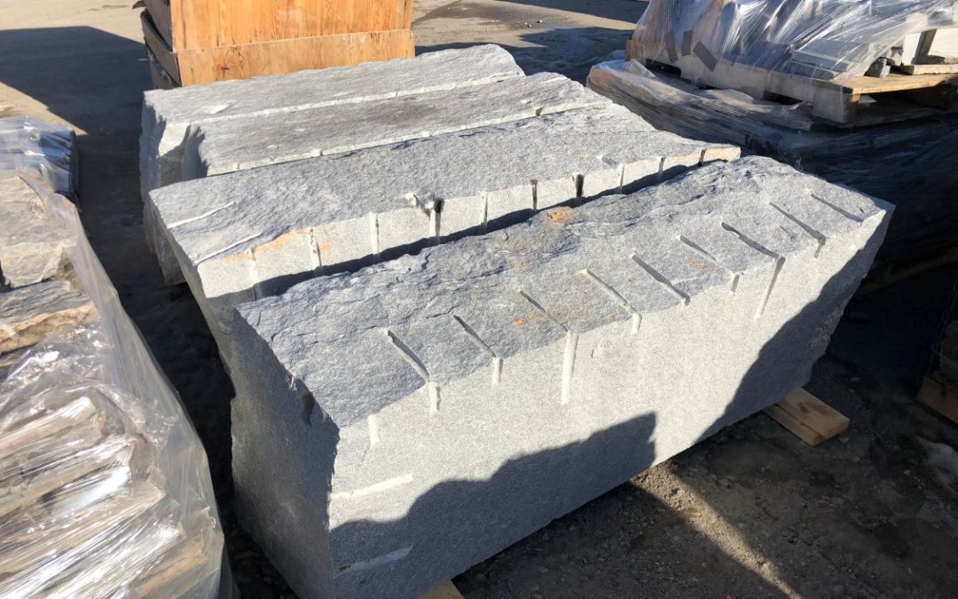 Drilled granite blocks 5462
